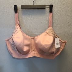 Elila 1903 Microfiber & Lace Molded Softcup Wireless Bra 44e Daywear Full Cup Bra With Lace Trim, Full Coverage Bra For Daywear, Fitted Full Coverage Bra For Daywear, Elegant Full Coverage Bra For Daywear, Fitted Full Cup Bra For Daywear, Underwire Sports Bras, Nude Bra, Lace Strapless, Soft Cup Bra