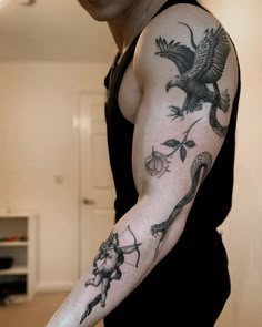 a person with a tattoo on their arm