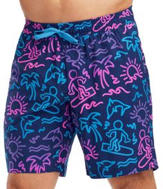 Don’t fret: technically it’s a sketchy surfer, but it only exists in our imagination – and now, our swim trunks. Reminiscent of the doodles you drew daily in your school notebooks, the Sketchy Surfer Stretch Swim Trunks give the nostalgic feel of anxiously awaiting summer that we admittedly still get, without all the pressure of having to ask permission to use the restroom. Fun Swim Trunks For Beach Season, Playful Blue Swim Trunks For Summer Activities, Surfing Swimwear With Graphic Print For Beach Season, Graphic Print Swimwear For Surfing In Beach Season, Beachwear Swim Trunks With Graphic Print, Graphic Print Swimwear For Surfing, Fun Graphic Print Swimwear For Beach, Fun Graphic Print Swimwear For The Beach, Casual Graphic Print Swimwear For Surfing