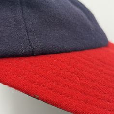 Vintage 1950s 100% Wool Hat Fitted Size 6 5/8 Navy Blue/Red Baseball Cap WPL4721  | eBay Red Baseball Cap, Reds Baseball, Wool Hat, Vintage 1950s, Baseball Cap, Mens Accessories, Navy Blue, Size 6, Baseball