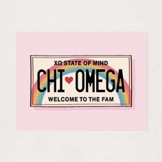 a sticker with the words, welcome to the fam and an image of a rainbow