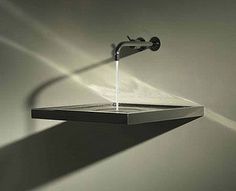 a faucet with water running out of it