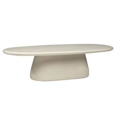 a white cake plate with an oval base