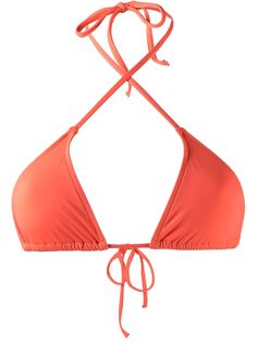 sunset orange stretch-design triangle cup rear tie fastening Be mindful to try on swimwear over your own garments. We've partnered with Good On You — an independent agency that rates how brands perform in relation to their impact on the planet, people and animals, with a multi-criteria rating simplified to a five points scale. In order to be awarded our conscious label, larger brands need to score a minimum of four out of five ('Good'), while smaller brands must score at least three out of five Orange Adjustable Triangle Top Swimwear, Orange Triangle Top Swimwear, Bra Friendly, Orange Triangle Top Swimwear Bra-friendly, Orange Bra-friendly Triangle Top Swimwear, Diy Swimsuit, Design Triangle, Sunset Orange, Planet People, All About Fashion