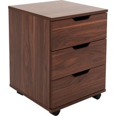 two drawers with wheels on each side