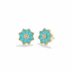 Orly Marcel Fez 18k Turquoise and Diamond Stud Earrings Watches Logo, David Yurman Jewelry, Diamond Stud Earrings, Lovely Jewellery, Diamond Stud, Pendant Rings, Diamond Bracelets, Diamond Heart, Diamond Earrings Studs