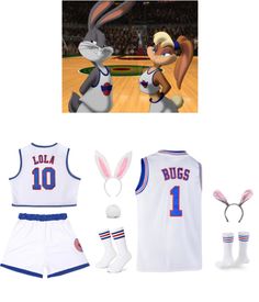 an image of a basketball uniform and bunny ears