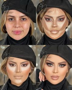 Conturing Makeup, Makeup Ideas Natural, Face Contouring Makeup, Contour Makeup Tutorial, Makeup Tips For Older Women, Makeup Artist Tips, Makeup Tutorial Eyeshadow