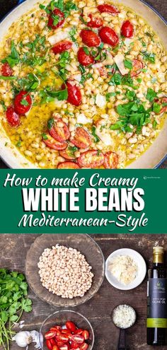 how to make creamy white beans mediterranean style