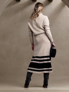 Tulsi Sweater Skirt | Banana Republic Elegant Knit Relaxed Skirt, Elegant Relaxed Knit Skirt, Chic Wool Skirt For Winter, Chic Winter Wool Skirt, Chic Winter Relaxed Skirt, Chic Relaxed Winter Skirt, Chic Knit Skirt For Fall, Winter Wool Midi Skirt, Winter Knit Relaxed Skirt