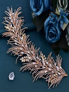 gold Prom Hair Jewelry, Diy Tiara, Hair Chains, Ring Pillow Wedding, Headpiece Jewelry, Bridesmaid Dresses Online, Steel Post, Great Gifts For Mom, Hair Vine