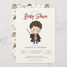 the harry potter baby shower is shown