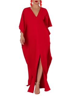 Kaftan Styles For Ladies, English Wears, Boubou Styles For Women, Kaftan Styles, Kaftan Designs, Mode Kimono, Maxi Kaftan, Mode Abaya, Red Maxi