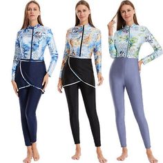 Trendy Fashion 3pcs Modest Burkini Swimsuit Muslim Women Full Cover Bathing Swimwear Beachwear, Women's Swimwear Islamic Swimwear, Burkini Swimsuit, Swimsuit Aesthetic, Modest Swimsuits, Muslim Women Hijab, Sports Prints, Women's Swimwear, Muslim Women, Womens Swimwear