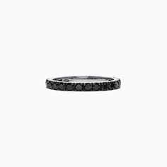 Effy 14K White Gold Black Diamond Stack Ring, 0.65 TCW Diamond Stacks, Stack Ring, Effy Jewelry, White Stone, Stacking Rings, Black Diamond, Gold Black, Gold Metal, White Gold