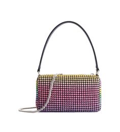 This colorful luxe crystal evening bag is the perfect size for all your essentials. Perfectly sized at 7.48*2.75*4.72 inches, it can easily accommodate a mobile phone, key, lipstick, wallet, cards, and other everyday items. Crafted with sparkling rhinestones, this bag will add a touch of sophistication to any look. It's the perfect accessory for any night out - a stylish and practical way to store and organize all of your everyday items. With its dazzling rhinestones and convenient size, this cr Trendy Evening Clutch Phone Bag, Glamorous Multicolor Evening Bag, Multicolor Rectangular Evening Bag With Rhinestones, Multicolor Rhinestone Rectangular Evening Bag, Rectangular Phone Bag For Party With Cell Phone Pocket, Rectangular Phone Bag With Cell Phone Pocket For Party, Rectangular Party Phone Bag With Cell Phone Pocket, Multicolor Rectangular Clutch With Rhinestones, Luxury Multicolor Bags With Rhinestones