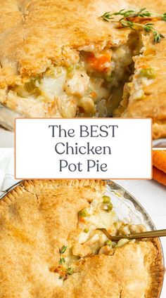 the best chicken pot pie with carrots and herbs