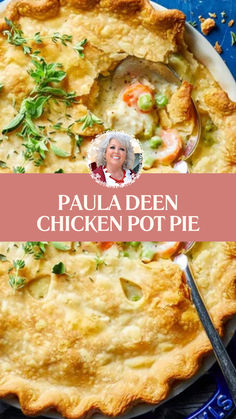 Paula Deen Chicken Pot Pie Paula Deen's Chicken Pot Pie, Chicken Pot Pie Martha Stewart, Southern Living Chicken Pot Pie Recipe, Chicken And Vegetable Pie, Chicken Pot Pie Recipe Cast Iron Skillet, Chicken Pot Pie One Crust, Chicken Pot Pie With Ready Made Crust, Two Crust Chicken Pot Pie, Rue For Chicken Pot Pie