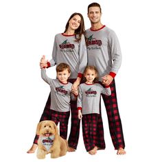 PRICES MAY VARY. Festive, Holiday-Inspired Design. This matching family pajama set features classic Christmas letter print in long-sleeved stretch tops and plaid pants, make these Pj's perfect for Christmas festivities. A pet scarf can not only be buttoned up for big dogs, but can also be folded and tied up for little dogs. Soft and Comfortable. Matching Christmas PJs made from a soft and long-lasting material. It's excellent elasticity for perfect fit, skin-friendly, breathable, comfortable and Best Family Christmas Pajamas, Pajama Day, Matching Family Christmas Pajamas, Christmas Jammies, Family Pajama Sets, Matching Christmas Pajamas, Trucks Print, Mens Pajamas Set, Christmas Pajama Set