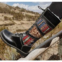 Reposhing These Adorable Boots. Loved Them, But Needed A Different Size Questions? Leave A Comment Below! Black Leather Bohemian Boots, Black Bohemian Leather Boots, Lace Up Boots, Leave A Comment, Jaguar, Shoe Laces, Black Red, Black And Red, Textiles