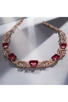 Elegant Red Ruby Necklace, Luxury Red Ruby Jewelry, Luxury Red Ruby Necklace, Luxury Red Gemstone Jewelry, Luxury Red Necklaces, Luxury Pink Ruby Necklaces, Red Fine Jewelry Necklace For Formal Occasions, Luxury Red Necklaces For Formal Occasions, Elegant Pink Ruby Necklace