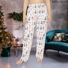 Nutcracker Ballet Christmas Pajama Pants, Soft Pink Pjs, Cute Holiday Pajamas for her, Festive Preppy Pajama Pants, Womens Winter Sleepwear  Here to add style on luxurious comfort, these pajama pants are made with 100% brushed polyester that feels extra cozy to slip into. The soft and stretchy fabric makes it perfect for sleeping or lounging around home.   .: Material: 100% brushed polyester .: Light fabric (5.6 oz/yd² (190 g/m .: Elastic waistband .: Seam thread color automatically matched to design (black or white) .: Assembled in the USA from globally sourced parts CARE INSTRUCTIONS ; Do not dryclean; Do not iron; Tumble dry: low heat; Do not bleach; Machine wash: cold (max 30C or 90F) RETURN OR EXCHANGES +All of our items are custom printed just for you so we do not accept returns or e Christmas Holiday Sleepwear With Long Pants, Christmas Holiday Long Pants Sleepwear, Christmas Cotton Sleep Pants, Christmas Pajama Party Sleepwear Long Pants, Christmas Cotton Pants, Christmas Bedtime Long Bottoms, Cotton Pants For Christmas Loungewear, Cotton Lounge Pants For Christmas, Casual Christmas Bedtime Pants