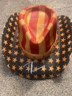 Tim signed this cowboy hat for me in Nashville, Tennessee about a year ago during an award show. This hat is a size Adult medium to large. This item comes with a letter of verification stating when and where it was signed along with the photo you see in the ad of Tim signing. Let me know if you have any questions and thank you for looking at my items. Usa Cowboy Hat, Award Show, Tim Mcgraw, Nashville Tennessee, A Year Ago, Cowboy Hat, A Letter, A Year, Cowboy Hats