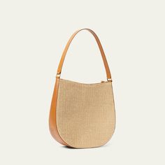 Loeffler Randall "Bowen" hobo bag in cotton, nylon, and leather  Shoulder strap, 10.5" drop Zip top closure  Interior, one zip closure  Lining: Cotton Approx. 12"H x 13"W x 3.5"D Item Weight (Lbs.): 4.0 Professional cleaning recommended Imported Beige Canvas Hobo Bag With Leather Trim, Leather Hobo Bag With Leather Trim For Errands, Modern Canvas Hobo Bag With Adjustable Strap, Modern Brown Canvas Hobo Bag, Modern Crossbody Canvas Hobo Bag, Modern Canvas Crossbody Hobo Bag, Modern Satchel With Leather Trim For Errands, Modern Leather Trim Satchel For Errands, Everyday Leather Trim Hobo Shoulder Bag