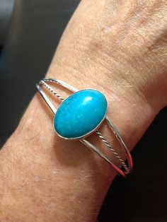 *18x25mm blue turquoise cuff *Sterling Silver *Free Shipping *Handcrafted In USA*Jewelry ship in Gift box *Cabochon made vary in color All components are solid .925 silver. Thank You For Your Looking ,And Check Out More Items In My Etsy Shop For More Great Deals, Also We Add More Jewelry To Etsy Shop Regularly https://www.etsy.com/shop/ABQdesign Turquoise Cuff Bracelet With Polished Finish, Antique Turquoise Cuff Bracelet Gift, Unique Turquoise Nickel-free Bracelets, Unique Turquoise Nickel-free Cuff Bracelet, White Buffalo Turquoise, Bohemian Turquoise Nickel-free Cuff Bracelet, Usa Jewelry, Turquoise Bracelet Cuff, Opal Earrings Stud