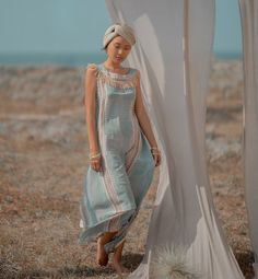 Lea dress- aqua Spring Maxi Dress With Fringe, Summer Beach Fringe Midi Dress, Bohemian Sleeveless Light Blue Midi Dress, Bohemian Light Blue Sleeveless Midi Dress, Bohemian Light Blue Midi Dress For Beach, Summer Bohemian Light Blue Midi Dress, Bohemian Fringe Midi Dress For Beach, Bohemian Light Blue Summer Midi Dress, Boho Evening Dress