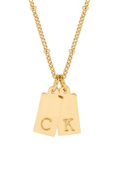 " Please note that all sales are final. The Brook & York Two Initial Gold-Filled Rectangle Necklace is meaningful and delicate. This two initial necklace is perfect to wear on its own or layered with other necklaces. This Two Initial Gold-Filled Rectangle necklace is the perfect custom gift for a bridesmaid, birthday for her, anniversary, or a gift for yourself. Important Customization Information: A brook & york representative will reach out via email to confirm desired customization after purc Classic Rectangular Charm Necklaces For Everyday, Elegant Personalized Necklace With Rectangular Links, Classic Rectangular Engraved Charm Necklaces, Classic Engraved Rectangular Charm Necklaces, Classic Personalized Rectangular Pendant Charm Necklace, Dainty Everyday Rectangular Initial Necklace, Everyday Engraved Initial Necklace, Classic Personalized Initial Necklace With Rectangular Pendant, Classic Engraved Initial Necklace With Rectangular Pendant