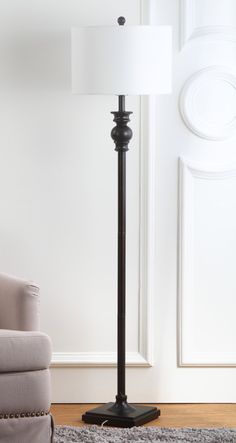 Safavieh Alphie 61-Inch H Floor Lamp Ebony Mirror Standing Lamps, Living Room Themes, Traditional Floor Lamps, Arched Floor Lamp, Torchiere Floor Lamp, Wayfair Furniture, Floor Standing Lamps, Ashley Furniture Homestore, Metal Floor Lamps