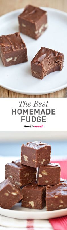 the best homemade fudge is made with only three ingredients