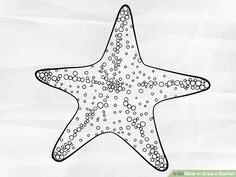 a starfish is shown on a piece of paper with the words, how do you draw