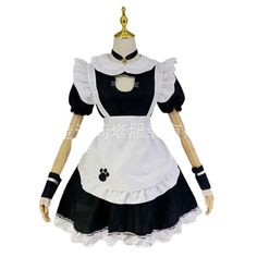 Black Cute Cat Printed Lolita Maid Dress Condition: Brand NewColor: BlackSize: S-5XLMaterial: Cotton and PolyesterSleeves: short sleevesIncluded:   Dress+Apron + Headdress + Bell collar + Wrists Black Harajuku Costume For Party, Harajuku Style Black Party Costume, Black Harajuku Cosplay Costume For Themed Events, Black Harajuku Costume For Themed Events, Harajuku Style Black Costume For Costume Party, Gothic Anime Print Costume For Costume Party, Black Harajuku Style Costume For Costume Party, Cute Costume Dress For Cosplay Events, Kawaii Dresses For Costume Party And Cosplay Events