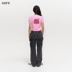 SMFK Skinny Model Pink Tight T-shirt Size Chart (CM) Shoulder Chest Length XS 35 78 44 S 36 82 45.5 M 37 86 47 L 38 90 48.5 Material: 100% Cotton Tight T Shirt, Tee Shop, Tights, Size Chart, T Shirt, Pink