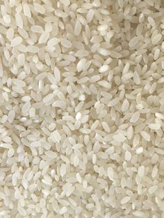 white rice is shown in this close up photo