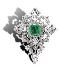 Argentium Silver Jewelry, Emerald Halo, Heritage Jewellery, Historical Jewellery, Halo Design, Argentium Silver, Royal Jewelry, Dream Jewelry, Victorian Style