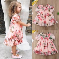 Flower Sundress, Cotton Frock, Cotton Frocks For Kids, Rose Flower Print