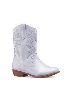 Nina Girls' Fillian Cowgirl Boots - Little Kid, Big Kid Bling Cowboy Boots, Baby Bling, Big Kid, Cowgirl Boots, Big Kids, Cowboy Boots, Metallic Silver, Cowboy, In Store