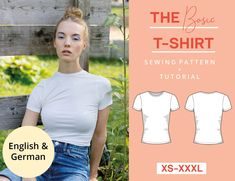 the basic t - shirt sewing pattern is easy to sew