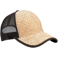 PRICES MAY VARY. STRAW TRUCKER STRAW TRUCKER CAP COTTON TWILL UNDER BILL & SWEATBAND PLASTIC ADJUSTABLE SNAP Low Profile Structured Mesh Straw Trucker Cap Black Desktop, Best Caps, Sweat Band, Basketball Clothes, Straw Hats, Natural Brown, Baseball Hat, Ball Cap, Straw Hat