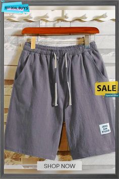 Casual Cotton Plain Shorts Gray Bottoms For Leisure Summer Wear, Gray Bottoms With Pockets For Summer, Casual Gray Summer Bottoms, Gray Cotton Beach Shorts, Leisure Short Summer Pants, Gray Cotton Shorts For Summer, Gray Relaxed Fit Shorts For Summer, Summer Cotton Gray Bottoms, Summer Gray Cotton Bottoms