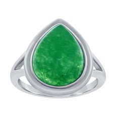 Add a vibrant color to your jewelry collection with this Argento Bella stirling silver green quartz ring. Click on this JEWELRY & WATCHES GUIDE to learn about fit, styles, materials and more! Add a vibrant color to your jewelry collection with this Argento Bella stirling silver green quartz ring. Click on this JEWELRY & WATCHES GUIDE to learn about fit, styles, materials and more! FEATURES Ring width: 10 mm Metal: sterling silver Plating: rhodium Finish: polished Packaging: boxed Nickel free Siz Green Quartz, Stirling, Quartz Ring, Solitaire Ring, Pear Shaped, Free Size, Gender Female, Jewelry Collection, Jewelry Watches