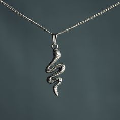 "This handmade snake Crowley necklace is perfect for any Crowley fan, cosplayer, or GO enthusiast! Length charm: 3cm  Material: Sterling Silver, Stainless Steel 18K Gold Plated, Stainless Steel, Stainless Steel Gunmetal, Leather Cord and Iron (Color: Gold, Silver, Bronze, Gunmetal) Pictures are taken with \"Short\"(45cm / 17,7 inch) length necklace chains Length Necklace chains:  Choker/ 35cm/ 13,8 inch Short/ 45cm / 17,7 inch  (Leather Cord Lengths) Mid / 55cm / 21,6 inch  Long / 65cm / 25,6 inch Custom length options are available! ♦️colors might be different due to light and angle♦️ Prio German shipping/Tracked shipping everywhere else Free Shipping on orders over 35€ worldwide with code \"ISHIPIT35\"!" Snake Crowley, Silver Snake Necklace, Snake Necklace Silver, Purple Flame, Necklace Chain Types, Length Necklace, Snake Necklace, Necklace Chain Lengths, Feather Necklaces