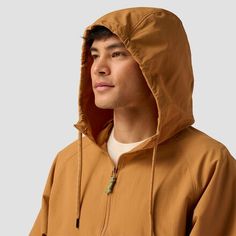 Part of our "Rain" collection, the Utility Anorak is a weather-resistant shell built to combat light rain and wind. It's not packed with the tech that would make this pullover a true rain jacket, but it offers just-right protection for mild weather and trail conditions. The drawstring hood and shockcord hem let us cinch the fit tight to lock in heat and lock out moisture, and elastic cuffs add to the security. Casual Windproof Windbreaker In Recycled Polyester, Hooded Recycled Polyester Windbreaker For Streetwear, Casual Weatherproof Windbreaker With Recycled Polyester, Recycled Polyester Waterproof Windbreaker For Streetwear, Outdoor Techwear Windbreaker In Recycled Polyester, Waterproof Windbreaker In Recycled Polyester For Streetwear, Waterproof Streetwear Windbreaker In Recycled Polyester, Streetwear Waterproof Windbreaker In Recycled Polyester, Casual Windbreaker With Drawstring Hood In Recycled Polyester