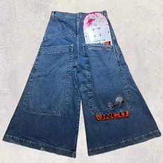 Shipping: Worldwide Express Shipping AvailableDelivery time: 7-15Days Fast ShippingReturns: Fast refund, 100% Money Back Guarantee. Street Style Vintage, Y2k Baggy Jeans, Goth Streetwear, Harajuku Men, Jnco Jeans, Hip Hop Jeans, Denim Decor, Y2k Pants, Streetwear Jeans