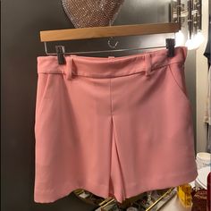 Never Worn Size 6 Trina Turk Skort Elegant Pink Short Length Shorts, Pink Short Length Skort For Work, Elegant High Waist Pink Shorts, High-waisted Pink Workwear Shorts, Trina Turk, Skorts, Size 6, Womens Shorts, Women Shopping