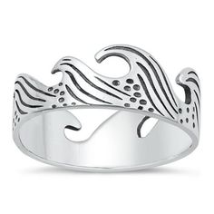 Fashion Wave Ring .925 Beach Oxidized Sterling Silver Band Jewelry Female Male Unisex Size 9 All our silver jewelry is crafted from .925 silver also commonly referred to as sterling silver. Sterling silver is the standard for beautiful high-quality silver jewelry and cannot be replicated by lower priced silver plated jewelry. It is 92.5% pure silver, mixed with alloys to add strength and durability to stand the test of time. Keep your fine jewelry shiny and elegant by storing it properly. Jewelr Tarnish Remover, Wave Ring, Female Male, Band Jewelry, Silver Plated Jewelry, Plated Jewelry, Oxidized Sterling Silver, Sterling Silver Bands, Pure Silver