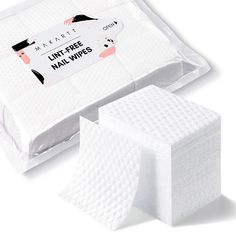 Makartt Lint Free Nail Wipes, AB Side Design Super Absorbent Cotton Pads 450PCS for Soak Off Gel Eyelash Glue Remover, Nail Glue Remover, Gel Nail Polish Remover, Nail Polish Removers, Soak Off Gel Nails, Organic Cleaning Products, Side Design, Polish Remover, Eyelash Glue